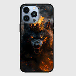 Чехол iPhone 13 Pro Волк в огне