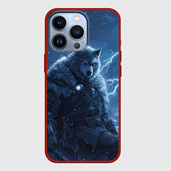 Чехол iPhone 13 Pro Волк повелитель молний