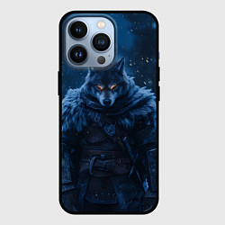 Чехол iPhone 13 Pro Воин волк зимой