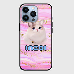 Чехол для iPhone 13 Pro Inzoi розовый фон с золотинками, цвет: 3D-черный