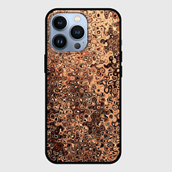 Чехол iPhone 13 Pro Светлый коричневый абстрактная текстура