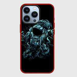 Чехол для iPhone 13 Pro Космонавт в опасности, цвет: 3D-красный