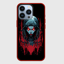 Чехол для iPhone 13 Pro Инопланетная девушка, цвет: 3D-красный