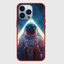 Чехол для iPhone 13 Pro Космонавт на чужой планете, цвет: 3D-красный