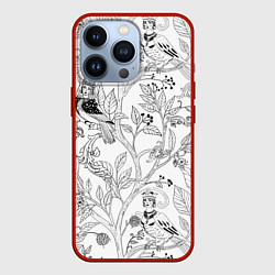 Чехол iPhone 13 Pro Птицы Сирин