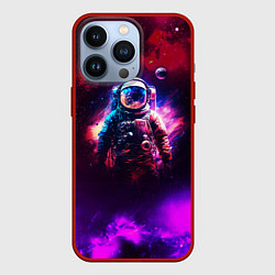 Чехол iPhone 13 Pro Космонавт пламенный