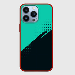 Чехол iPhone 13 Pro Color black light blue