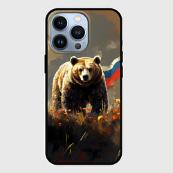 Чехол iPhone 13 Pro Русский медведь в поле