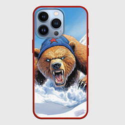 Чехол iPhone 13 Pro Злой русский медведь