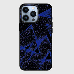 Чехол для iPhone 13 Pro Triangles with dots, цвет: 3D-черный
