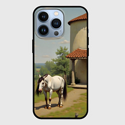 Чехол iPhone 13 Pro Старый домик и лошадь