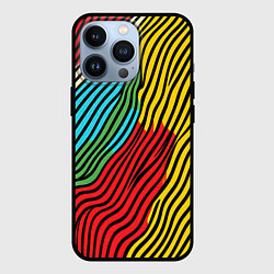 Чехол iPhone 13 Pro Абстрактные цветные линии