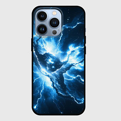 Чехол iPhone 13 Pro Бело-синяя туманность