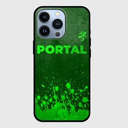 Чехол iPhone 13 Pro Portal - green gradient посередине
