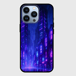 Чехол iPhone 13 Pro Одинокий город неона