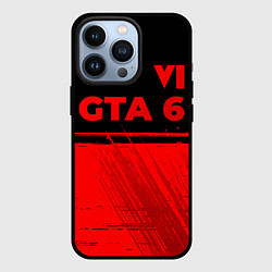 Чехол iPhone 13 Pro GTA 6 - red gradient посередине