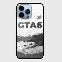 Чехол для iPhone 13 Pro GTA6 - white gradient посередине, цвет: 3D-черный