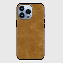 Чехол iPhone 13 Pro Светлый оливково-коричневый однотонный текстурный
