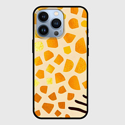 Чехол iPhone 13 Pro Золотистые пятна жирафа