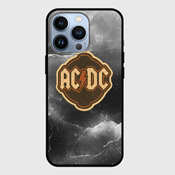 Чехол iPhone 13 Pro ACDC ретро логотип