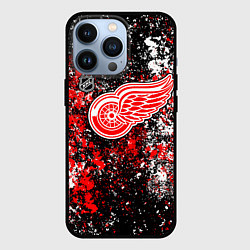 Чехол iPhone 13 Pro Detroit Red Wings NHL black