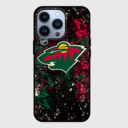 Чехол iPhone 13 Pro Minnesota Wild NHL black
