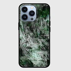 Чехол iPhone 13 Pro Абстракция - grey emerald rock