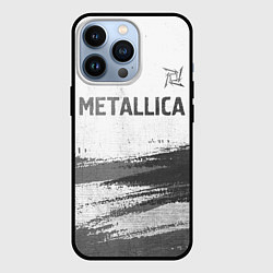 Чехол для iPhone 13 Pro Metallica - white gradient посередине, цвет: 3D-черный