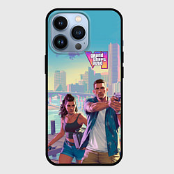 Чехол iPhone 13 Pro Лусия Каминос и Джейсон Дюваль из Gta 6