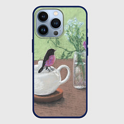 Чехол iPhone 13 Pro Птичка на чайнике