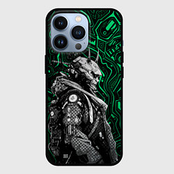 Чехол iPhone 13 Pro Японский кибернетический Они