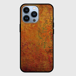 Чехол iPhone 13 Pro Абстракция - dark red old wall