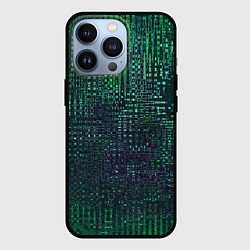 Чехол iPhone 13 Pro Текстурный тёмный сине-зелёный