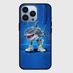 Чехол для iPhone 13 Pro Тралалеро тралала - инопланетная акула, цвет: 3D-черный