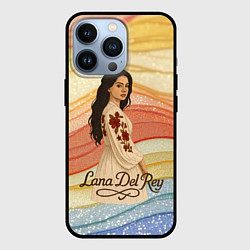 Чехол iPhone 13 Pro Lana Del Rey в платье с цветами