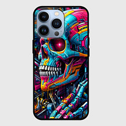 Чехол iPhone 13 Pro Cyber skull - pattern