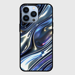 Чехол iPhone 13 Pro Серебро жидкий металл