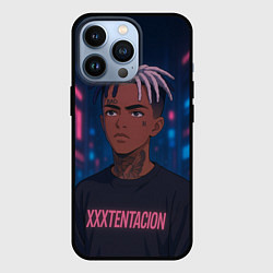 Чехол iPhone 13 Pro XXXTentacion - Неоновый аниме арт
