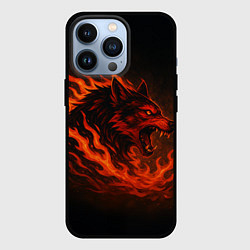 Чехол iPhone 13 Pro Инфернальный волк