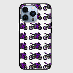Чехол iPhone 13 Pro Motorcycle purple