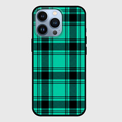 Чехол iPhone 13 Pro Checkered turquoise