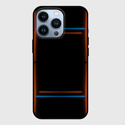 Чехол iPhone 13 Pro Neon black red blue