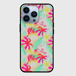 Чехол iPhone 13 Pro Palm yellow pink