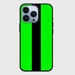 Чехол iPhone 13 Pro Color green black line