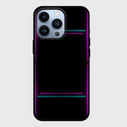 Чехол iPhone 13 Pro Neon pink light blue