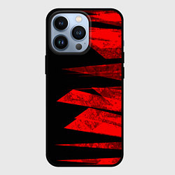 Чехол iPhone 13 Pro Color red black strip