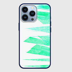 Чехол iPhone 13 Pro Color white light blue strip