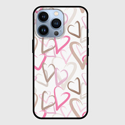 Чехол iPhone 13 Pro Розовые сердца