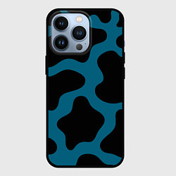 Чехол iPhone 13 Pro Синяя коровья расцветка