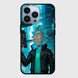 Чехол iPhone 13 Pro Рик-киберпанк